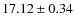 $17.12 \pm 0.34$