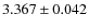 $3.367 \pm 0.042$