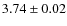 $3.74 \pm 0.02$