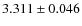 $3.311 \pm 0.046$