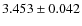 $3.453 \pm 0.042$
