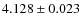 $4.128 \pm 0.023$