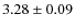 $3.28 \pm 0.09$