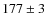 $177 \pm 3$