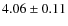 $4.06 \pm 0.11$