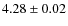 $4.28 \pm 0.02$