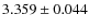 $3.359 \pm 0.044$