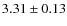 $3.31 \pm 0.13$