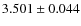 $3.501 \pm 0.044$