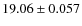 $19.06\pm0.057$