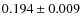$0.194\pm0.009$