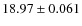 $18.97\pm0.061$