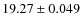 $19.27\pm0.049$