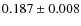 $0.187\pm0.008$