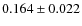 $0.164\pm0.022$