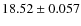 $18.52\pm0.057$