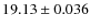 $19.13\pm0.036$