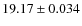 $19.17\pm0.034$