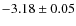 $-3.18\pm0.05$