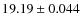 $19.19\pm0.044$