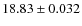 $18.83\pm0.032$