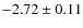 $-2.72\pm0.11$