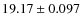 $19.17\pm0.097$