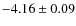 $-4.16\pm0.09$