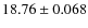$18.76\pm0.068$