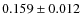 $0.159\pm0.012$