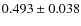 $0.493\pm0.038$