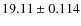 $19.11\pm0.114$