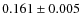 $0.161\pm0.005$