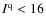 $I^{{\rm q}} < 16$