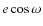 $e\cos\omega$