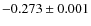 $-0.273\pm 0.001$