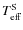 $T_{\rm eff}^{\rm S}$