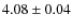 $4.08\pm0.04$