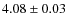 $4.08\pm0.03$
