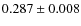 $0.287\pm0.008$
