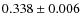 $0.338\pm0.006$