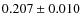 $0.207\pm0.010$