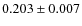 $0.203\pm0.007$