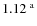 $1.12 \ ^{\rm a}$