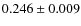 $0.246\pm0.009$