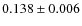 $0.138\pm0.006$