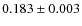 $0.183\pm0.003$