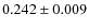 $0.242\pm0.009$