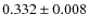 $0.332\pm0.008$