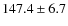 $147.4\pm 6.7$